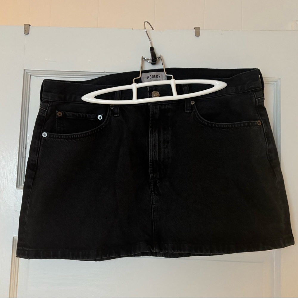Agolde denim mini skirt